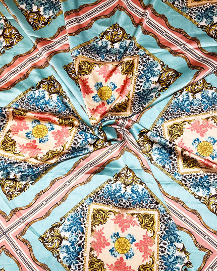 Satin Silk Printed Fabric