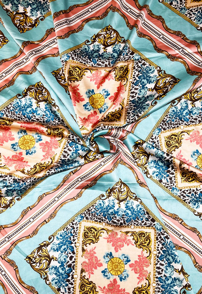 Satin Silk Printed Fabric