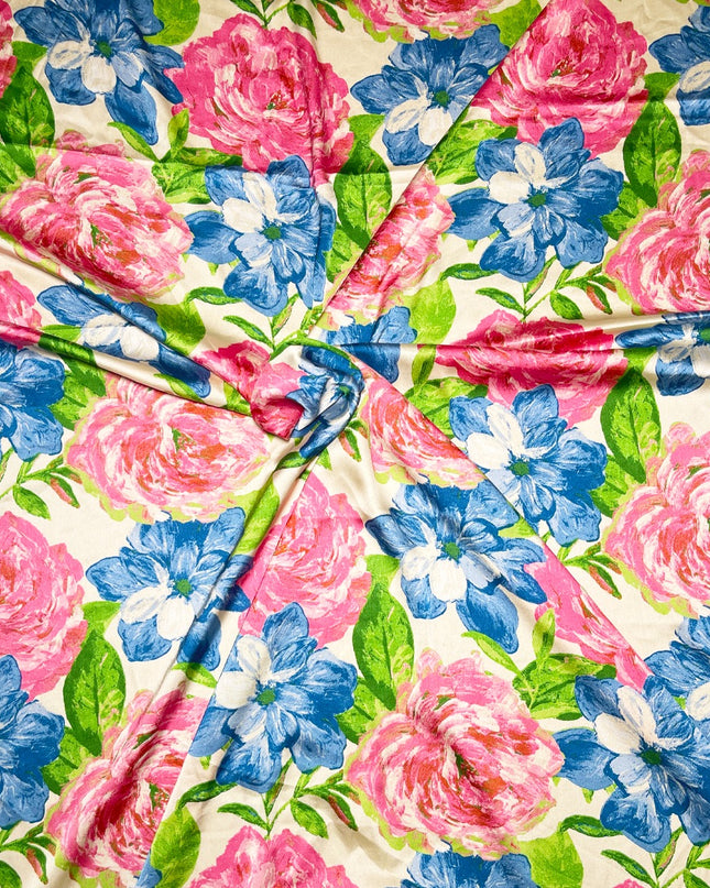 Italian Satin Printed Fabric