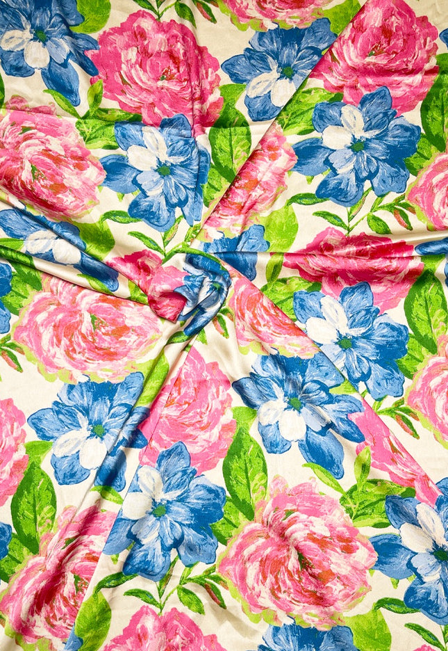 Italian Satin Printed Fabric