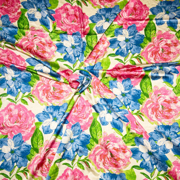 Italian Satin Printed Fabric