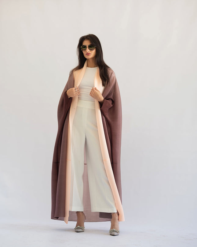 Pleated Gradient Long Shrug