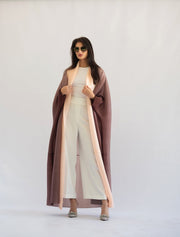 Pleated Gradient Long Shrug