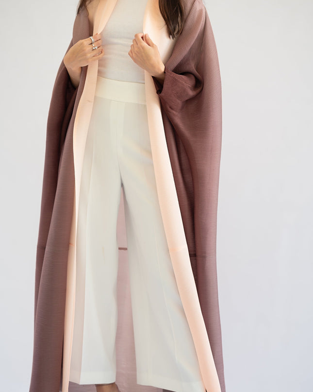 Pleated Gradient Long Shrug