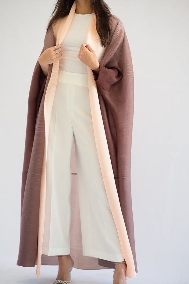 Pleated Gradient Long Shrug