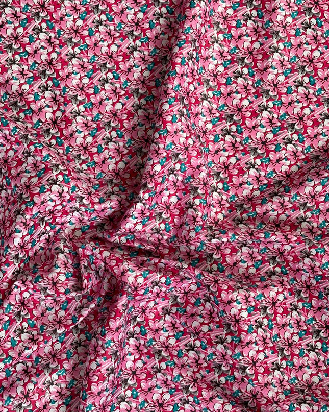Cotton Multicolor Floral Digital Print