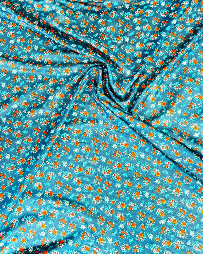 Cotton Multicolor Floral Digital Print