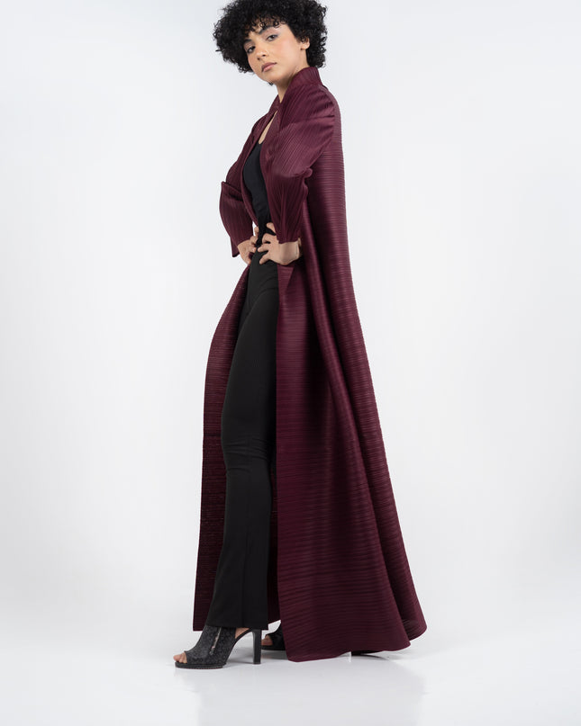 Designer Pleated Printed Long Shrug