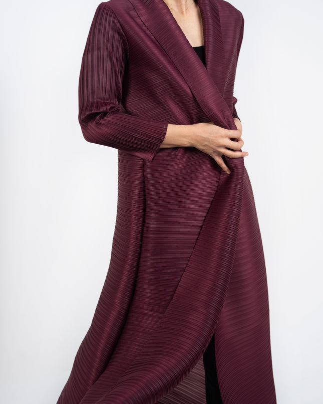 Designer Pleated Printed Long Shrug