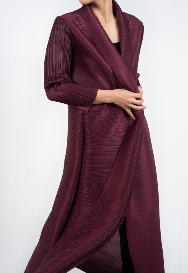 Designer Pleated Printed Long Shrug