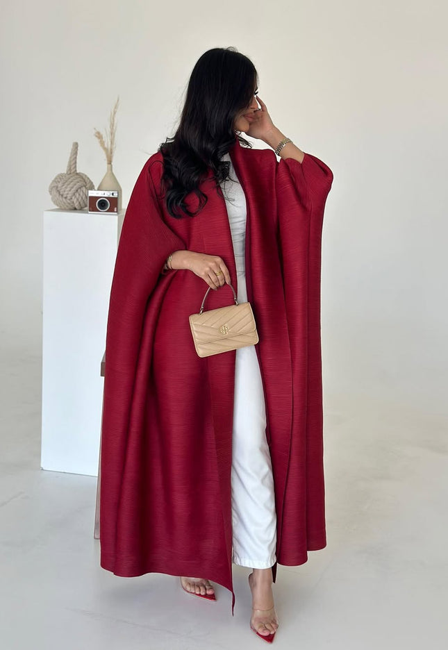 Designer Pleated Printed Long Shrug