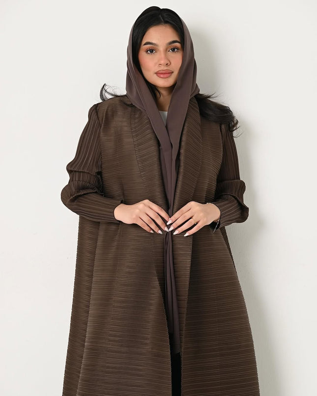 Designer Pleated Printed Long Shrug