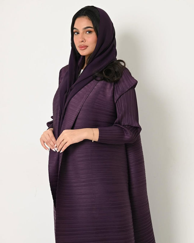 Designer Pleated Printed Long Shrug