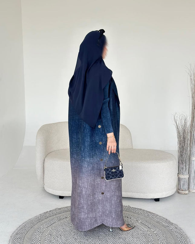 Designer Pleated Printed Long Shrug