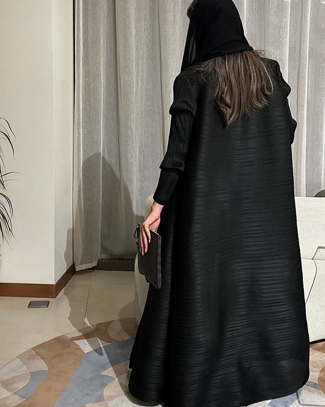 Designer Pleated Printed Long Shrug
