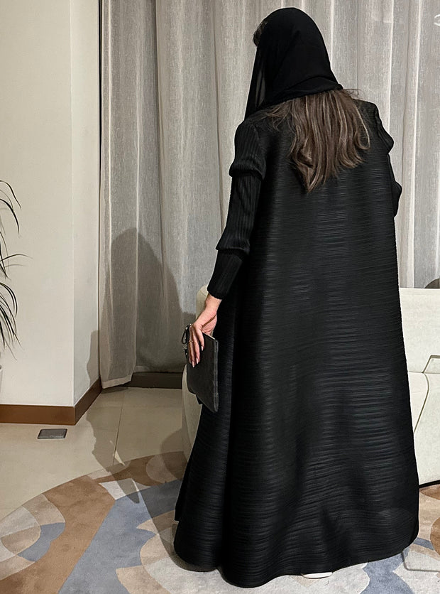 Designer Pleated Printed Long Shrug