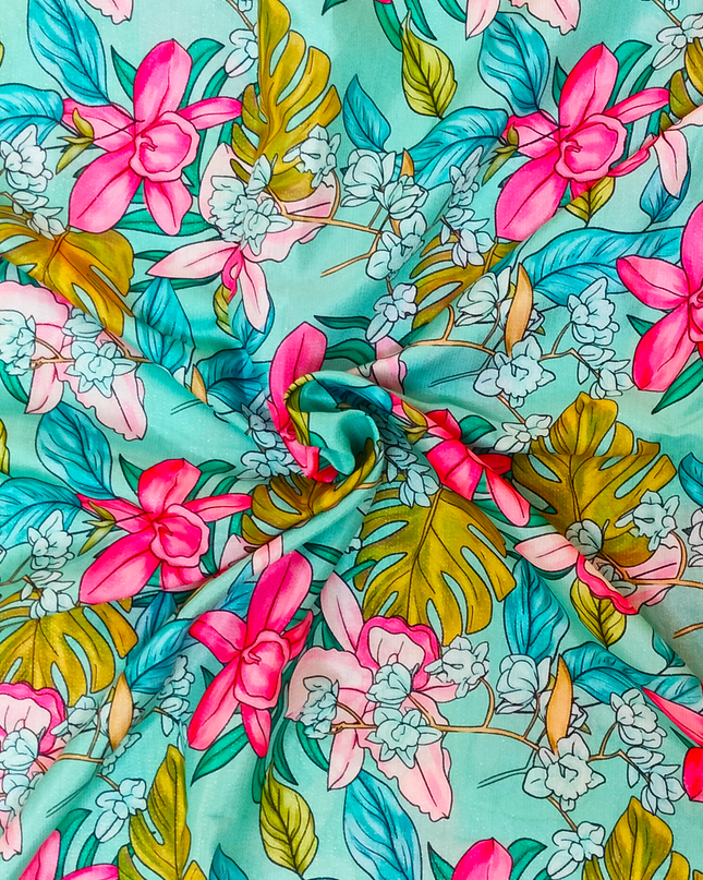 Designer French Satin Shimmer Fabric