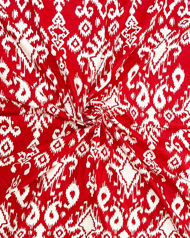 Cotton Ikat Print Fabric