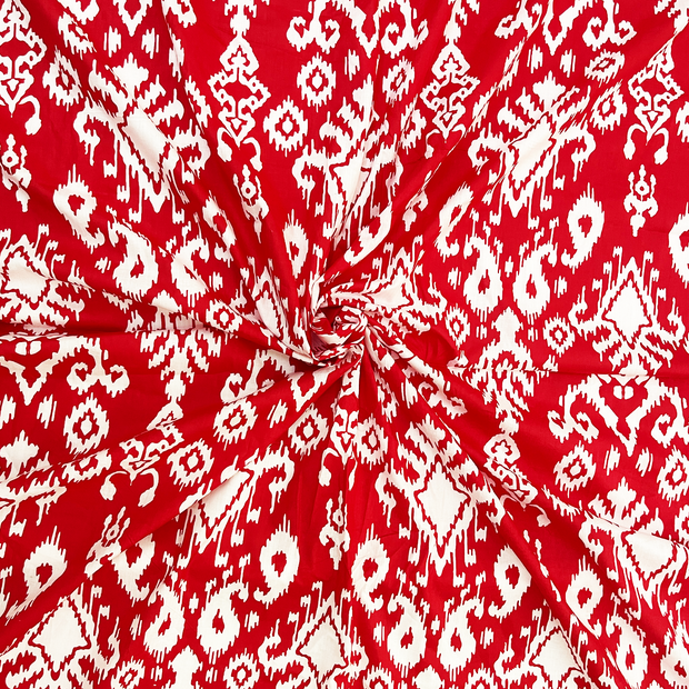 Cotton Ikat Print Fabric