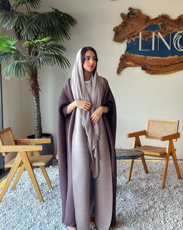 Designer Pleated Printed Long Shrug