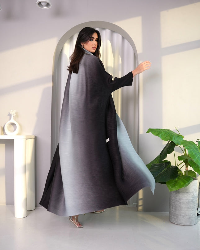 Designer Pleated Printed Long Shrug