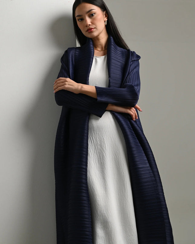 Designer Pleated Printed Long Shrug