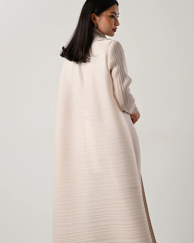 Designer Pleated Printed Long Shrug