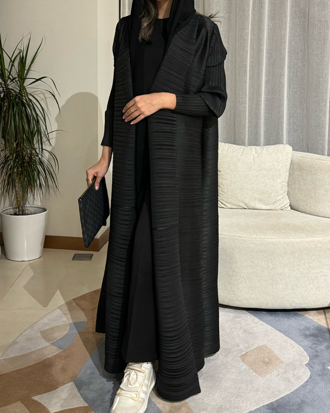 Designer Pleated Printed Long Shrug